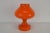 Orange Glass Table Lamp attributed to Valasske Mezirici, 1970s For Sale - Image 3 of 11