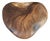 Andrianna Shamaris Hand Carved Wood Heart For Sale
