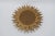 Wood Mid-Century Modern Sunburst Golden Wall Mirror, France, 1960s For Sale - Image 7 of 8