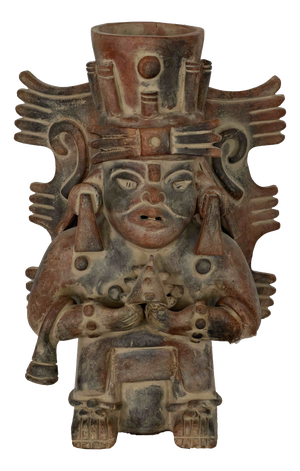 Mid-20th Century Mesoamerican Zapotec Style Terracotta Effigy Vessel, 1950s