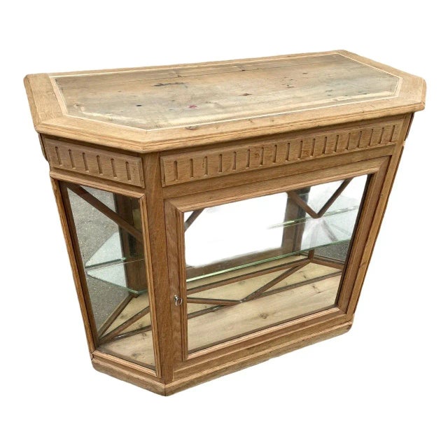 Art Deco Oak Vichy Candy Store Bench For Sale - Image 11 of 18