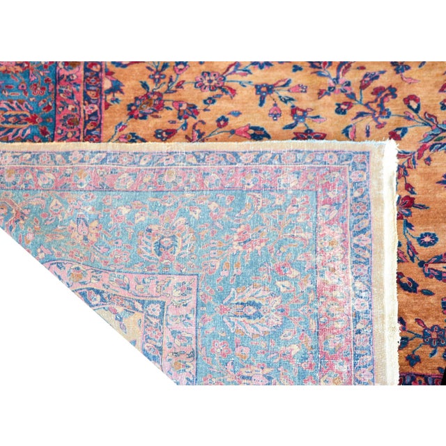 Early 20th Century Persian Kashan Rug For Sale - Image 9 of 11