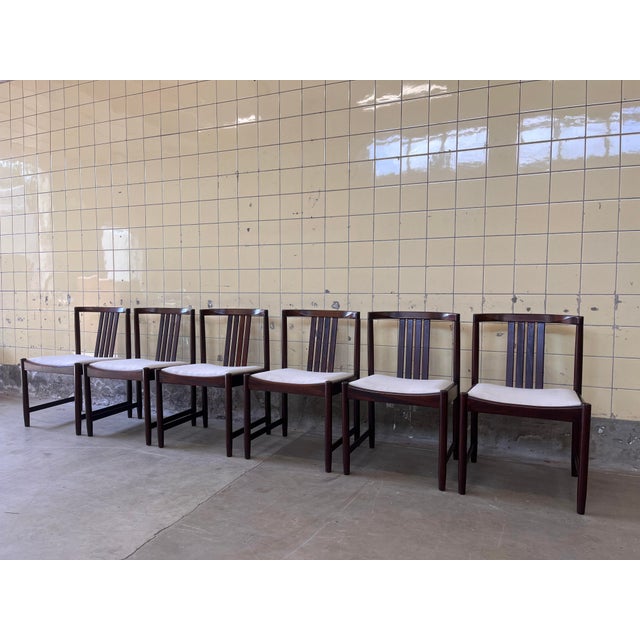 Vintage Dining Chairs by Illum Wikkelsø, 1960s, Set of 6, in Very Good conditions. Designed 1960 to 1969 This piece is...