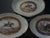 French Country Late 20th Century Mottahedeh Collectible Equestrian Lobed Plates, Set of 3 For Sale - Image 3 of 9