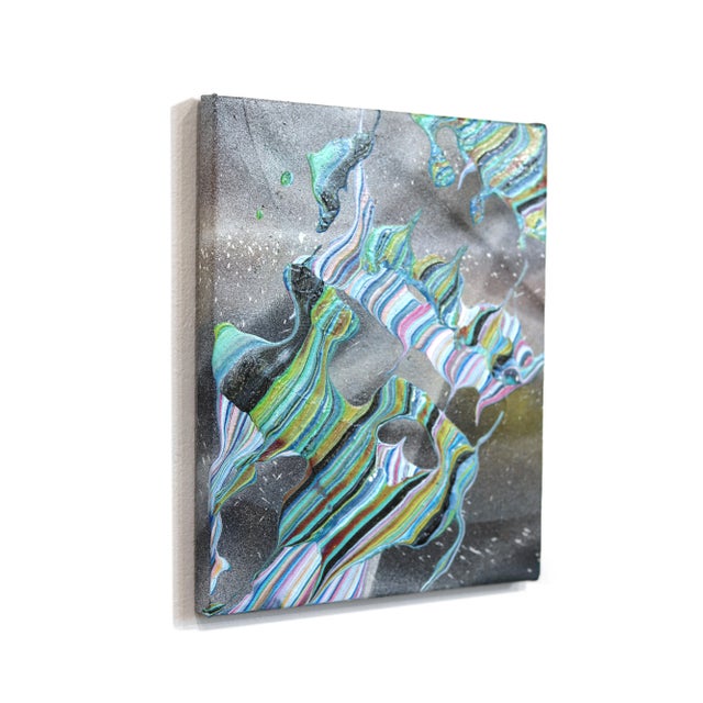 Spacetense - Abstract Cosmic Colorful Lively Optical Illusion Original Artwork by Armen Ges For Sale In Los Angeles - Image 6 of 9