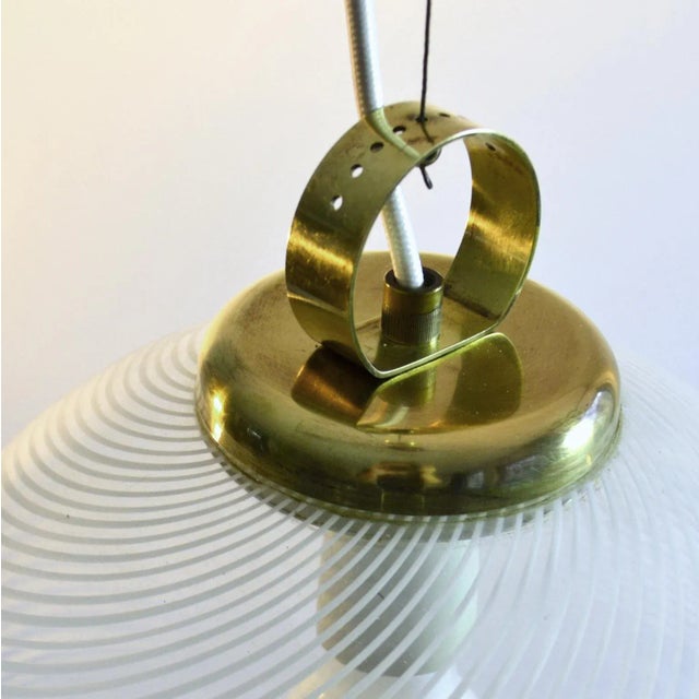 Metal Large Glass Pendant Light from Vennini For Sale - Image 7 of 10