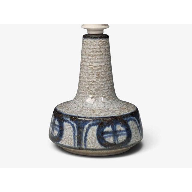 Erika Noomi Backhausen, Table Lamps, Blue and Gray Ceramic, Denmark, 1960s For Sale - Image 9 of 13