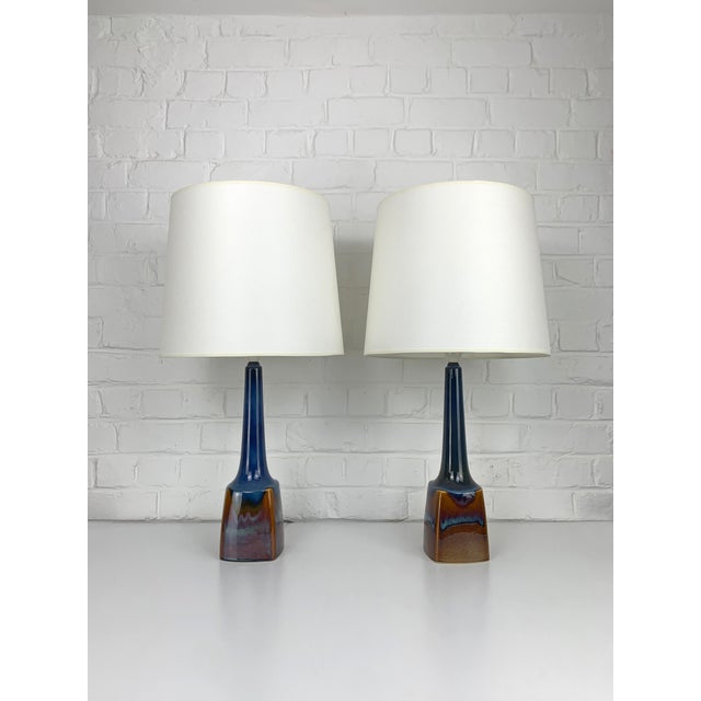 Ceramic Table Lamps from Søholm Stentoj, Denmark, 1960s, Set of 2 For Sale - Image 6 of 15