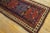 1900s Blue Navy Tribal Geometric Antique Caucasian Kazak Talish Runner Rug For Sale - Image 10 of 12