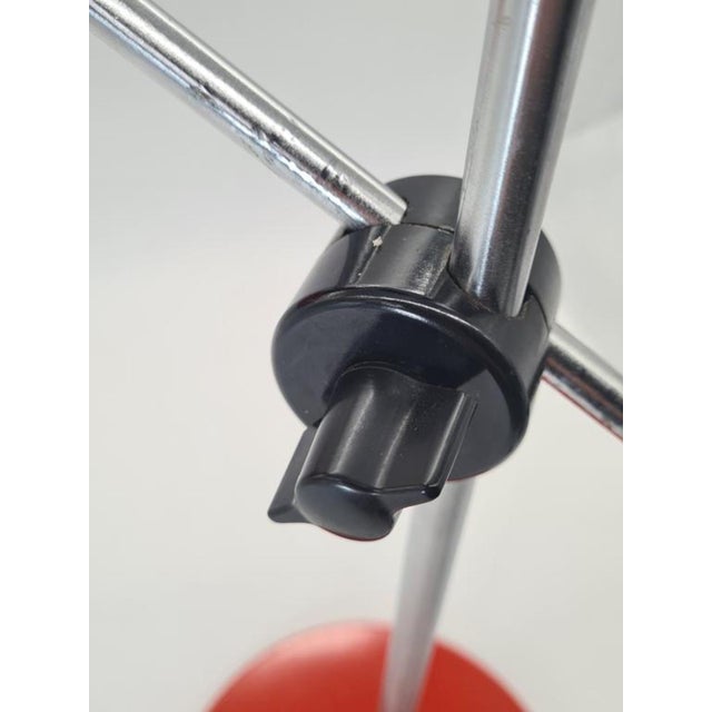 Red Mid-Century Modern Adjustable Model 661 Desk Lamp, East Germany, 1970s For Sale - Image 8 of 12
