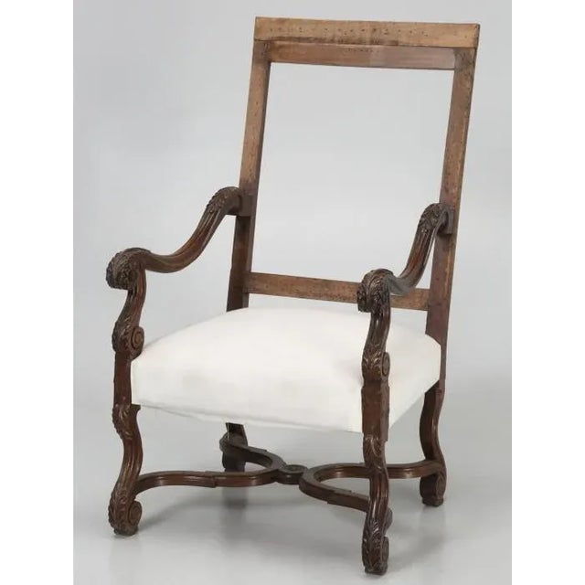 Antique Single French Armchair W/ Horsehair For Sale - Image 12 of 12