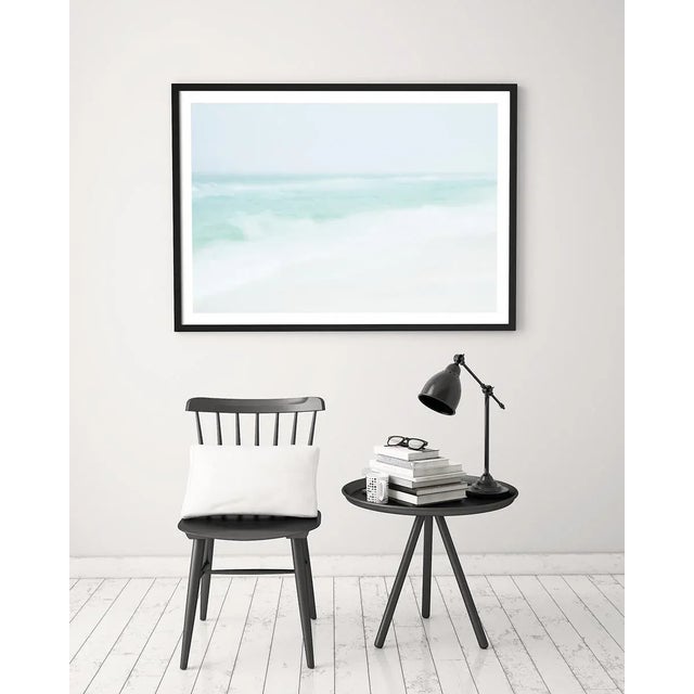 Contemporary Minimalist Coastal Art, 'Beach Spray' Impressionist Seascape Photograph, Large 45 X 30" Beach Photography Print, Florida Artwork For Sale - Image 3 of 8