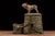 Early 20th-Century Cast Metal Bulldog Tree Stump Desk Humidor For Sale In Chicago - Image 6 of 9