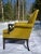 Wood Chinoiserie Upholstered Armchair With Faux Bamboo and Fretwork Arms For Sale - Image 7 of 12