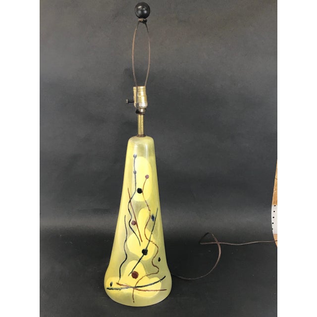 Ceramic 1940s Atomic Age Ceramic Table Lamp For Sale - Image 7 of 7