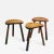 Set of Three Wood Stools or Accent Tables by Robert Mouseman Thompson For Sale - Image 11 of 11