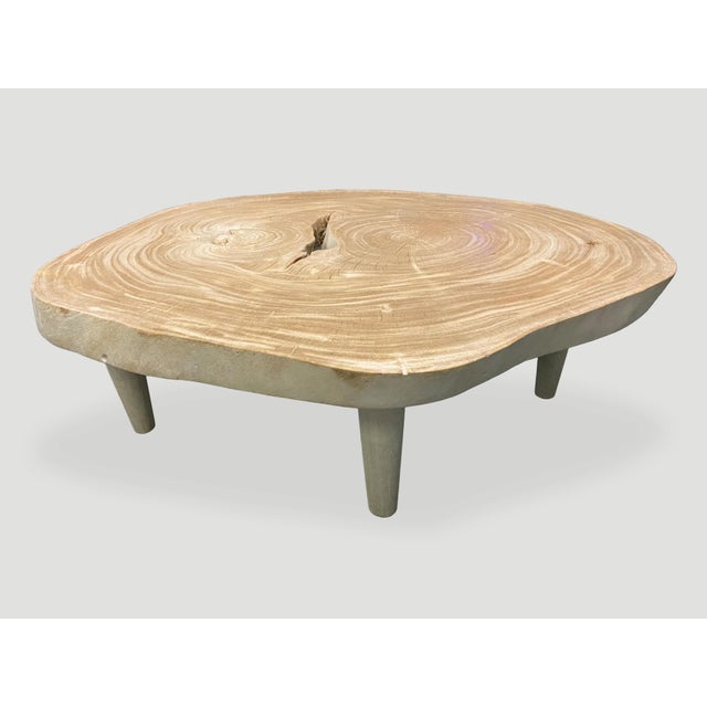 Andrianna Shamaris Amorphous Single Slab Mid-Century Modern Style Coffee Table For Sale - Image 14 of 18