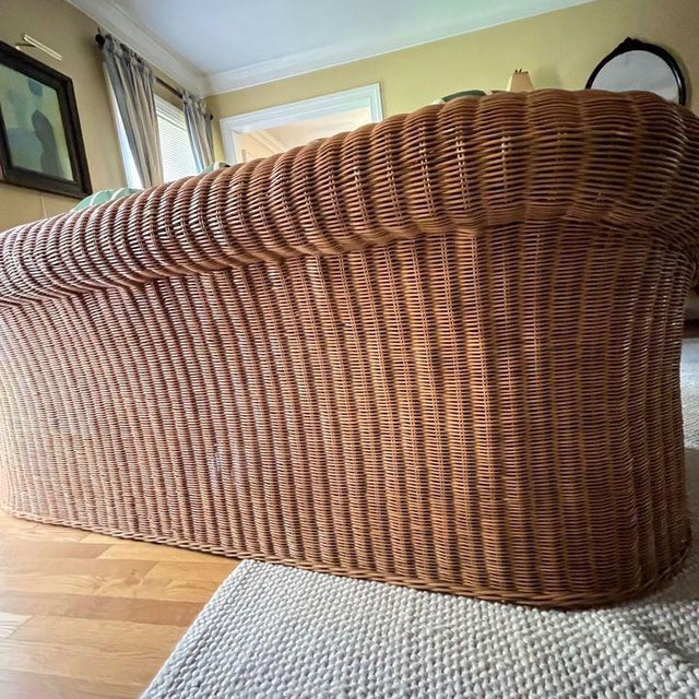 Henry Link Rattan Sofa and Ottoman Chairish