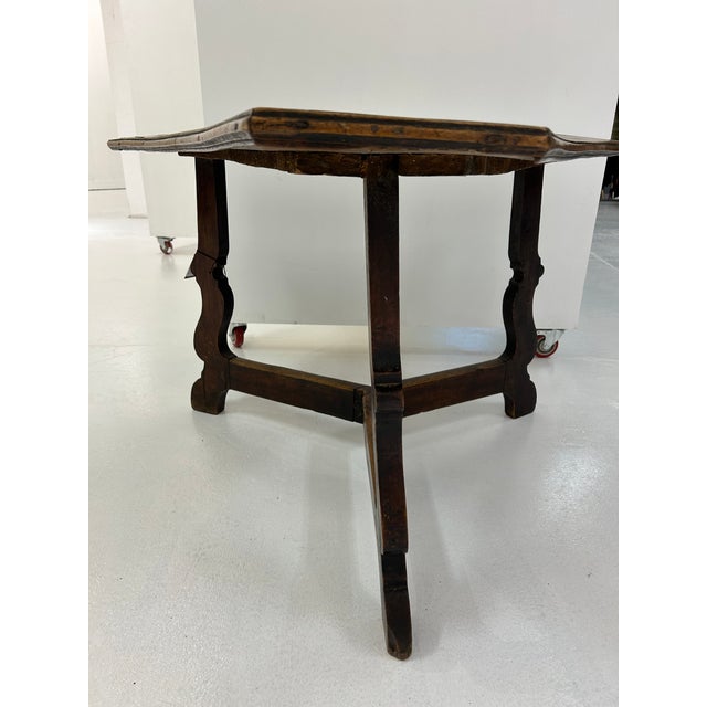 Unusual Italian Library Table from an Italian Monastery. Pine with Boxwood and Yew inlay. Circa 1720 The table is...