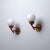 Italian Brass, Red Metal and Opaline Glass Globe Sconces, 1950s, Set of 2 For Sale - Image 10 of 10
