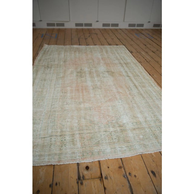 Vintage Distressed Oushak Rug - 5' X 7'7" For Sale - Image 4 of 10