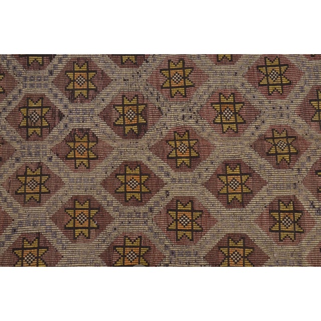 1960s Oushak Geometric Wool Kilim Rug For Sale In Phoenix - Image 6 of 10