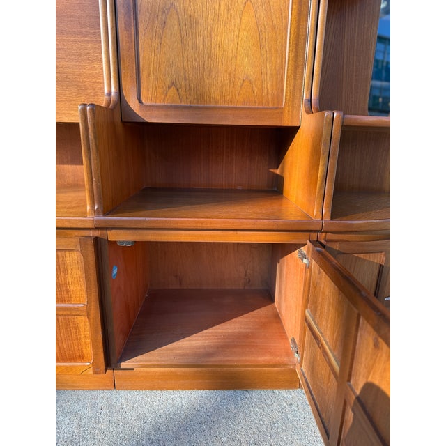 Mid-Century Modern 4pc Teak Modular Wall Unit by Nathan For Sale - Image 6 of 18