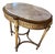 French Louis XVI Style Giltwood Oval Gueridon With Onyx Marble Top, Late 19th Century For Sale