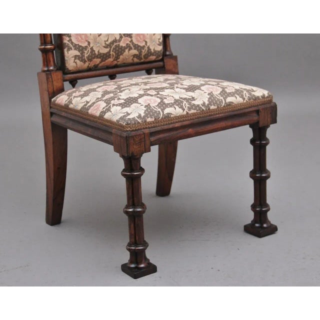 Early 19th Century Gothic Rosewood Chair For Sale - Image 9 of 10