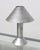 Metal 1980s Ron Rezek Galvanized Steel Table Lamp With Brass Accents For Sale - Image 7 of 7