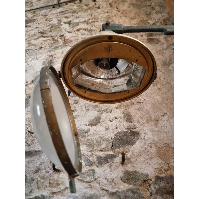 Vintage Street Wall Light in Metal and Glass, 1950s For Sale - Image 13 of 15