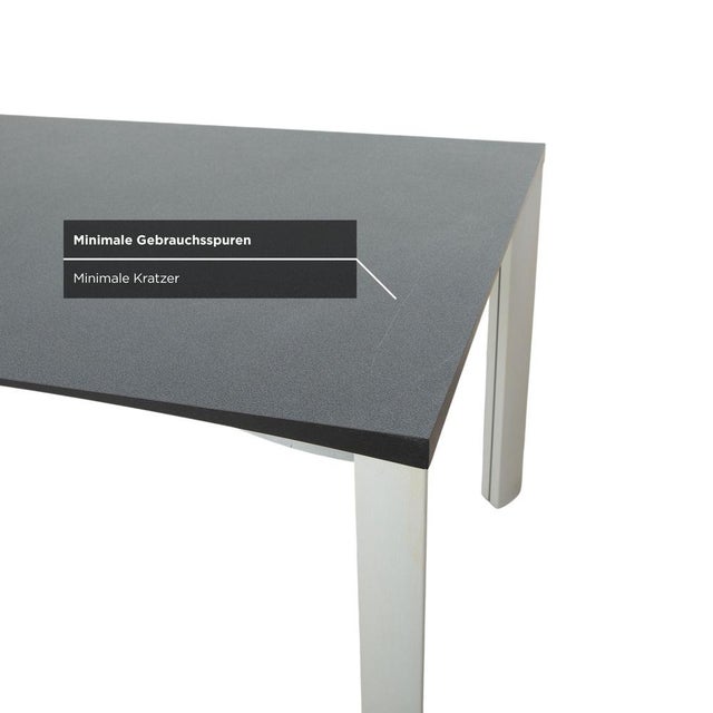 Dark Grey Dining Table with Silver Legs from Rosenthal For Sale - Image 6 of 14