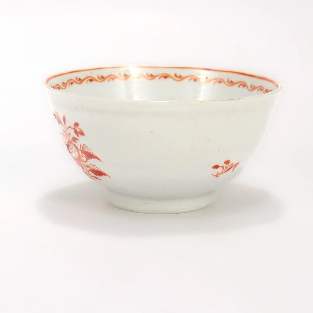 Antique 18th Century Chinese Export Porcelain Tea Bowl & Saucer For Sale - Image 9 of 18