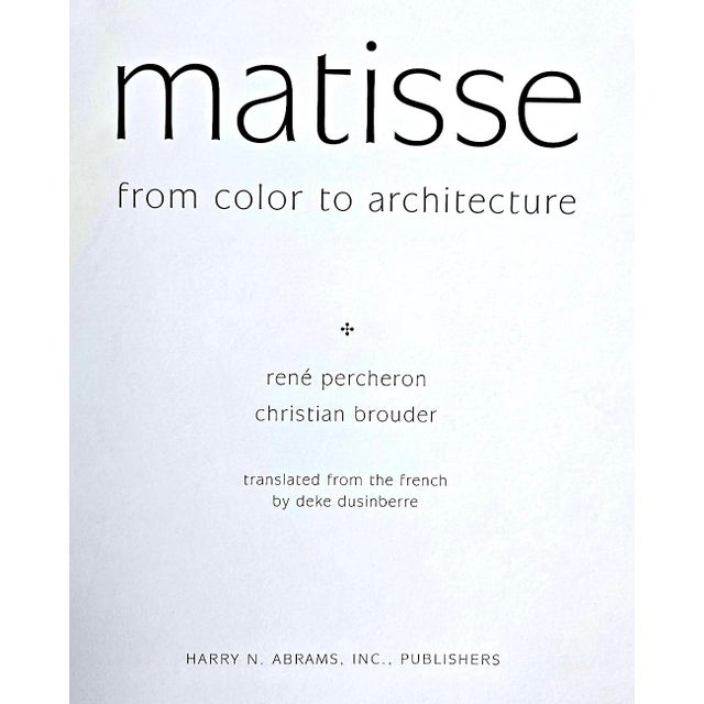 1st Edition Book, "Matisse: From Color to Architecture", by Rene Percheron, Christian Brouder For Sale - Image 16 of 17