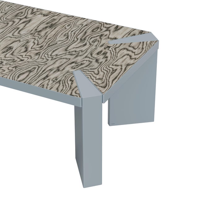 Gray Vermilion Dining Table by Porus Studio For Sale - Image 8 of 14