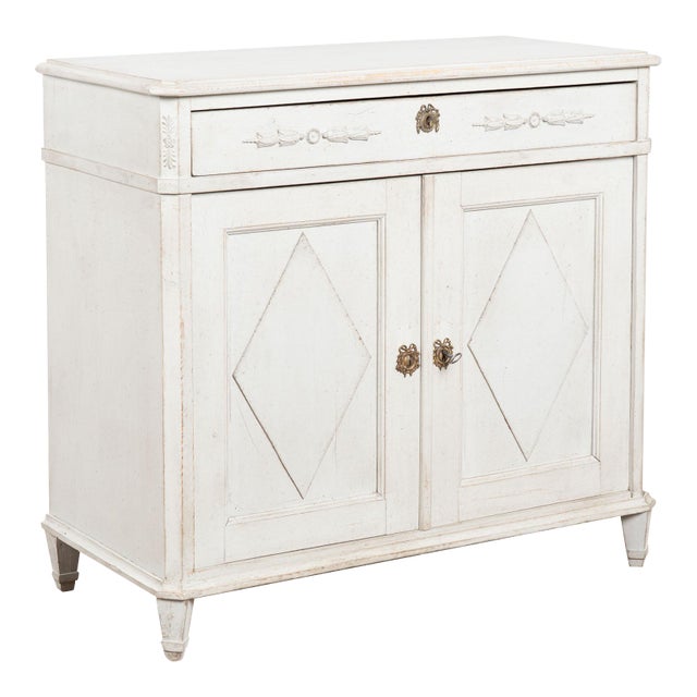19th Century Swedish White Pine Sideboard For Sale