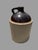 Antique American Salt-Glazed Stoneware Jug With Albany Slip Shoulder, Circa 1890 For Sale - Image 9 of 12