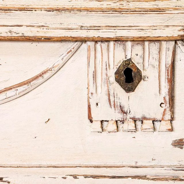 Antique Original White Painted Hostess Stand Standing Desk From Sweden For Sale - Image 6 of 12