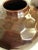 Ceramic Large Geometric Honeycomb Style Ceramic Vases With Copper Glaze- a Pair For Sale - Image 7 of 9