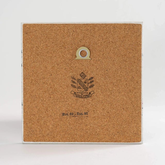 Vintage Sagittarius Ceramic Wall Tile For Sale - Image 9 of 9