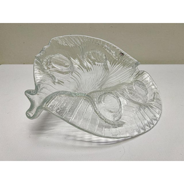 Glass Vintage Art Glass Candleholder by Muurla Finland, 1970s For Sale - Image 7 of 12