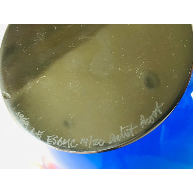 1980s Steven Correia Postmodern Art Glass For Sale - Image 12 of 13