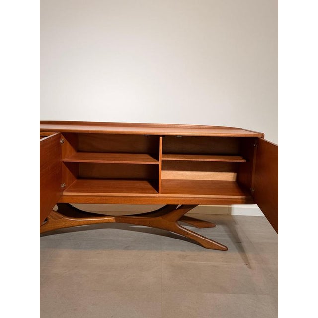 Vintage Beithcraft Teak Sideboard by Val Rossi For Sale - Image 8 of 9