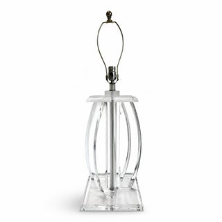 Van Teal Style Lucite Table Lamp For Sale