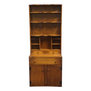 Whitney Furniture Solid Hard Rock Maple Early American 32" Secretary Desk 7493 For Sale