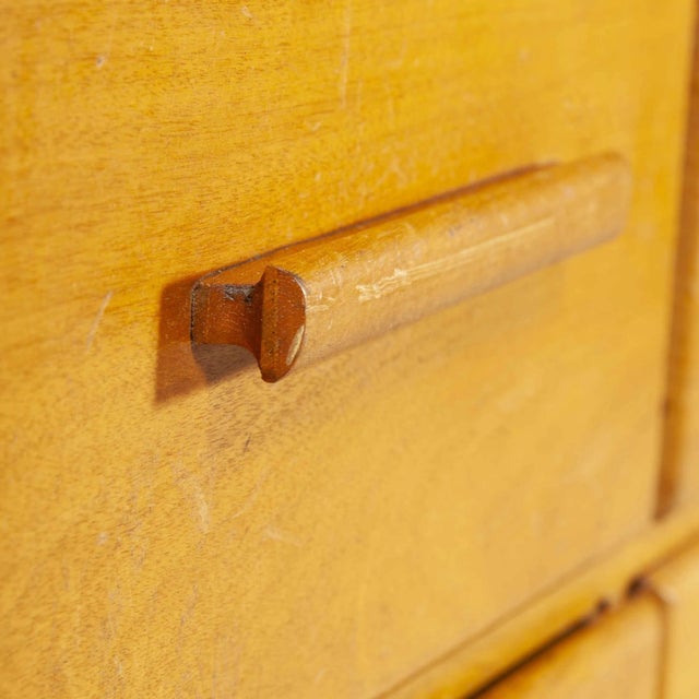 Brown Single Fronted Haberdashery Storage Unit from Sturrock & Son, 1950s For Sale - Image 8 of 15