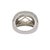 13.50 Carat Oval Checkerboard Cut Green Amethyst Pave 14k White Gold Dome Ring, Size 7.25 For Sale In Miami - Image 6 of 7