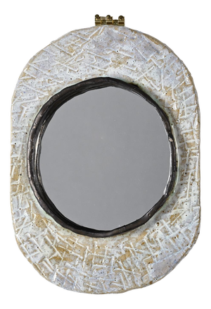 Ceramic Mirror by Jean-Pierre Viot, France, 1970