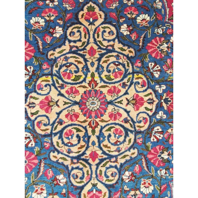 Antique Persian Dabir Kashan, 8'4" × 11'4" For Sale In Chicago - Image 6 of 10