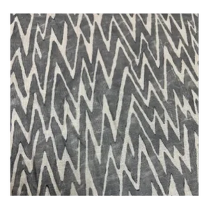 Fret Fabrics Ziggety Zag Grey Cream Abstract Chevron Geometric Linen Viscose Upholstery Drapery Fabric Sta 3012
